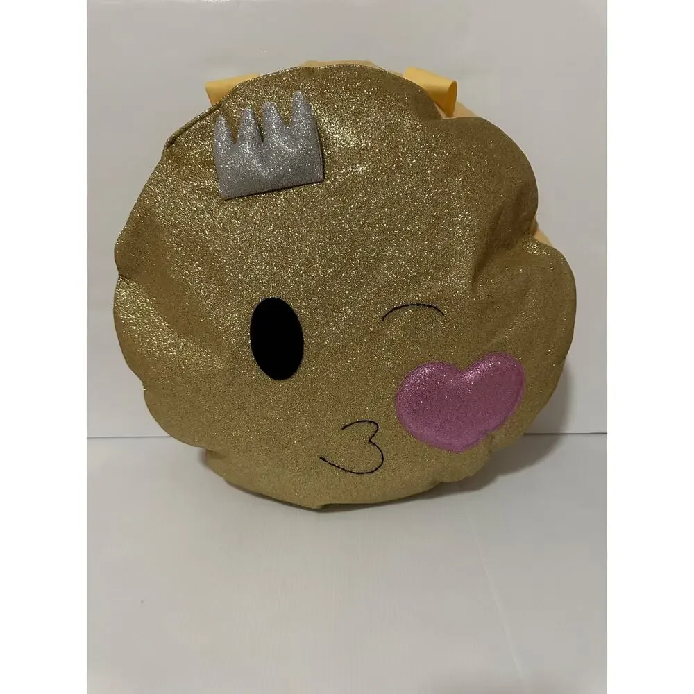 Pottery Barn Kids PBK Costume Emoji Gold Halloween Kids Child Size 4-6